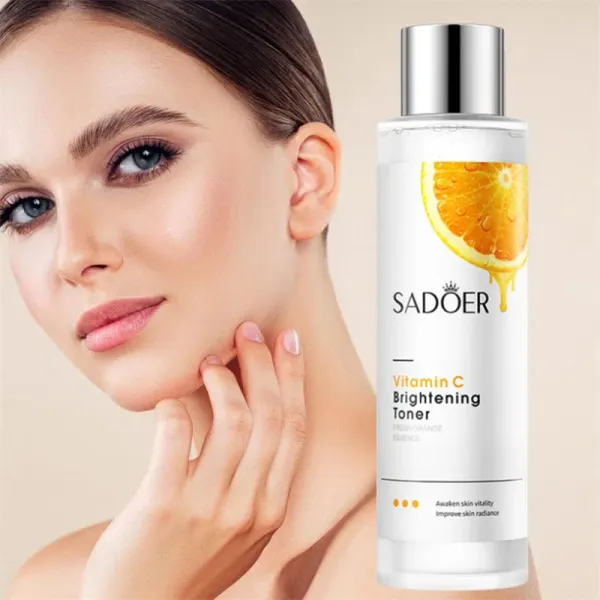 Vitamin-C Brightening Toner Fresh Orange Essence Refreshing Moisturizing Lighten
