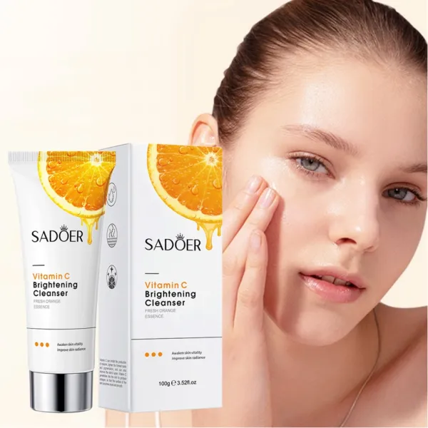 Brightening Vitamin C Cleanser Fresh Orange Essence Facial Cleaner Moisturizing