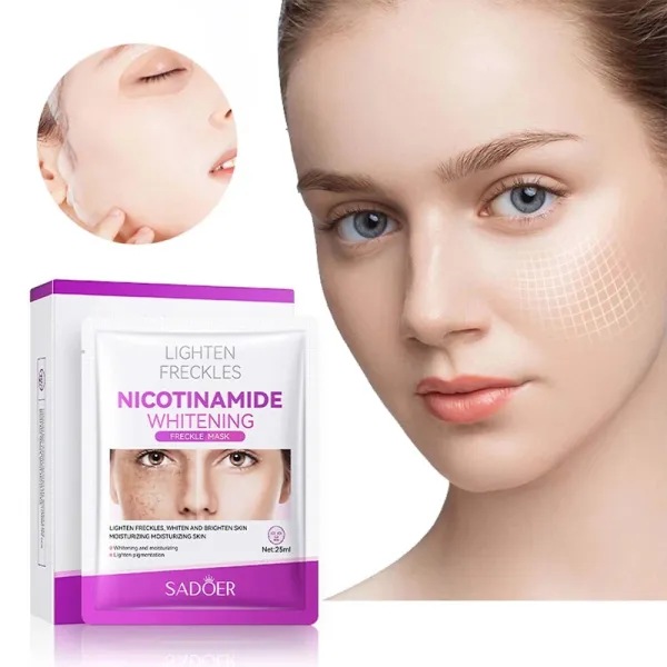 1 Box 10 Pcs Nicotinamide Whitening Freckle Removing Facial Mask Skincare Moistu