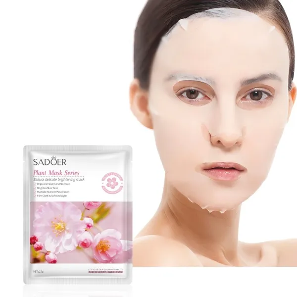 2 Pcs Vitamin C Skin Care Moisturizing Face Masks Fruit Collagen Whitening Sakur