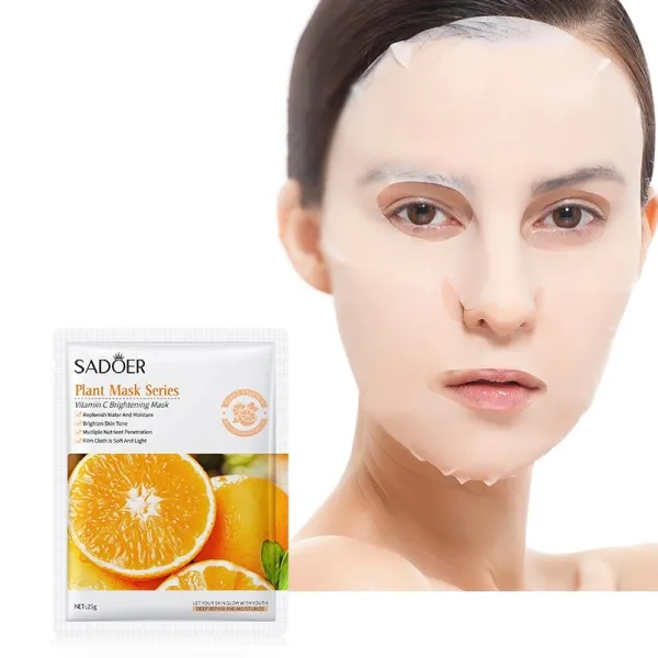 2 Pcs Face Masks Good Fruit Skin Care Moisturizing Collagen Vitamin C Whitening