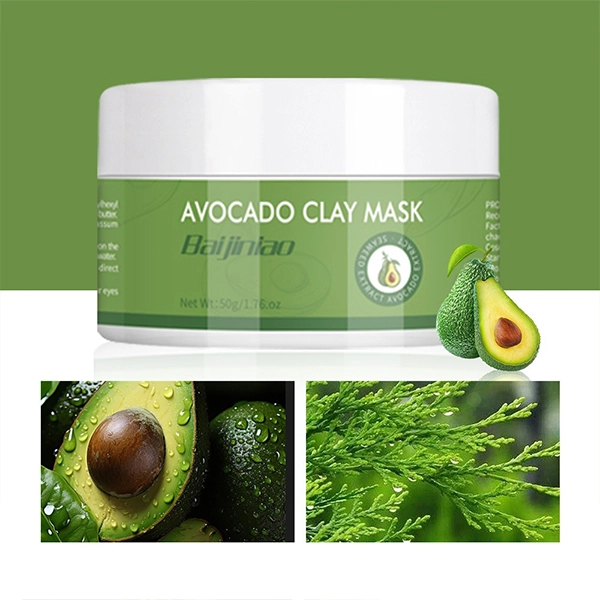 Washable Cleansing Smooth Gentle On Skin Film Peel Off Face Avocado Clay Mask Fo