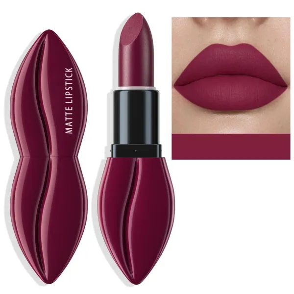 Luxurious Water Resistant Lipstick Long Lasting Highly Pigmented Matte Lip Color
