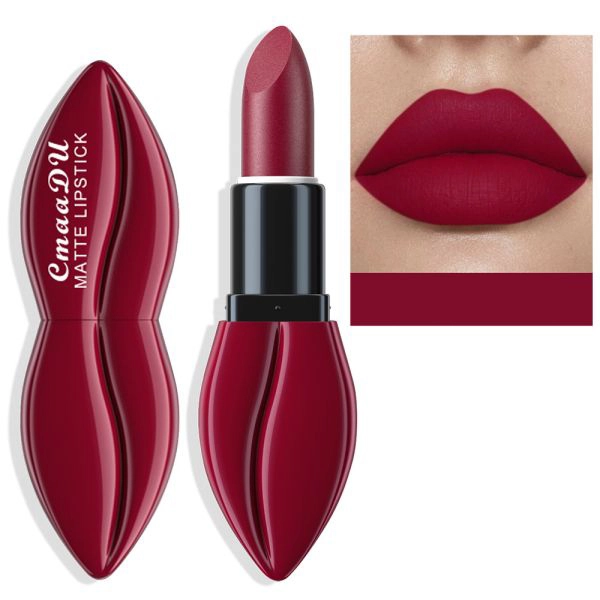Luxurious Water Resistant Lipstick Long Lasting Highly Pigmented Matte Lip Color