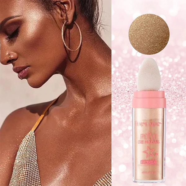 Metallic Finish Highlighter Glitter Shimmer Face Contouring Waterproof Long Last