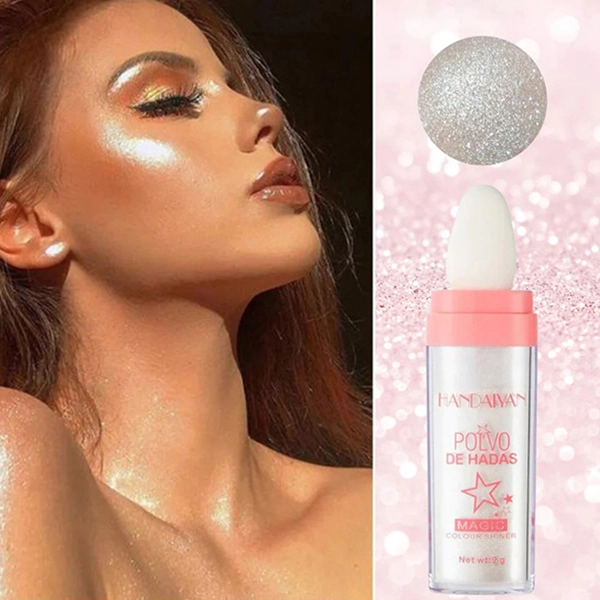 Metallic Finish Highlighter Glitter Shimmer Face Contouring Waterproof Long Last