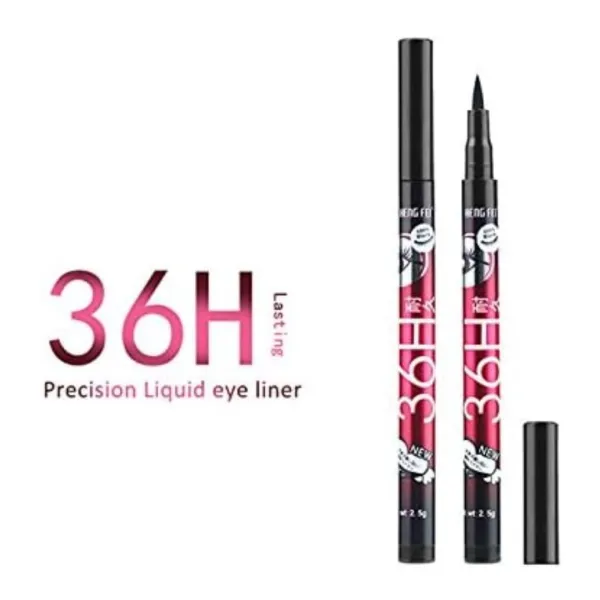 Waterproof Matte Black Eyeliner Pen - Longwear & Precise for Lasting Eye Makeup