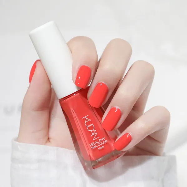 Party-Ready 10ml Orange Glitter Nail Polish (Skin-Friendly Quick-Drying)