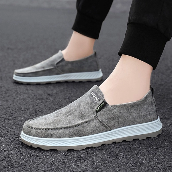 Suede Wear Resistant Casual Wear Anti-Skid Moccasin Slip-On Men Fashionable Flat