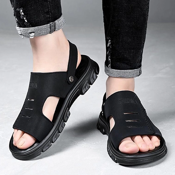 Black Strap Sandals Comfortable & Stylish for Everyday & Formal Wear