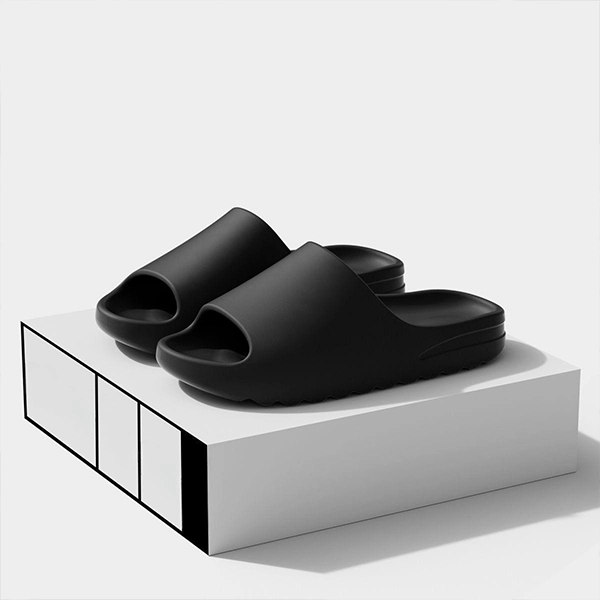 Unique Plain Design Non-Slip Men Summer Wear Slides Soft Sole Slippers
