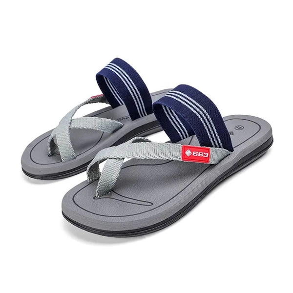 Men's Elastic Strap Toe Thong Slippers - Comfy Summer Flip Flops