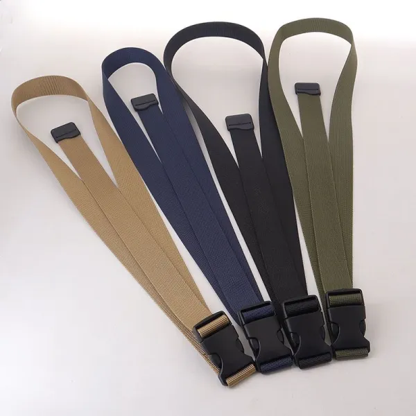 Canvas Buckle Closure Waist Belt For Men Military Tactical Strap Belt Trouser Pa
