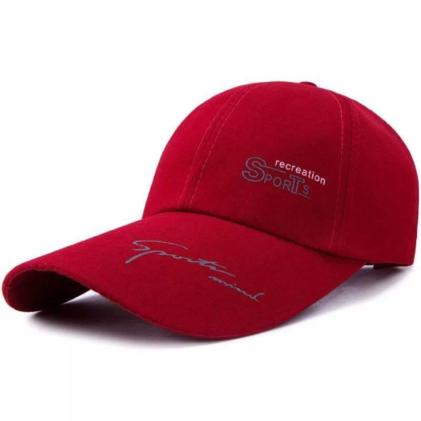 Red Canvas Strap Cap | Sun Protective | Lightweight | Men's Fashion & Outdoor Ad