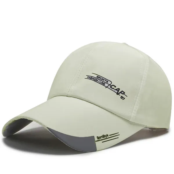 Gray Water Resistant Cap - Unisex Adjustable Strap Fine Quality Fabric for Summe