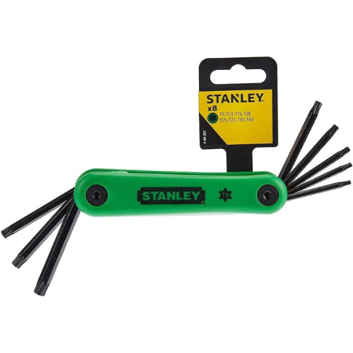 Stanley 469263 Folding Hex Key Set - Torx (8 Pieces)