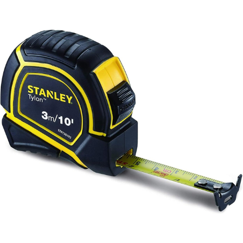 Stanley Tylon Short Tape Measure 3M/10' X 15Mm, Yellow/Black - Stht36193