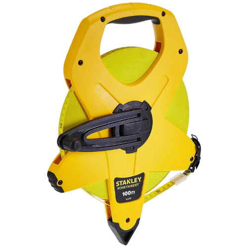 Stanley 2-34-777 Measures 100m x 13mm Power winder Fiberglass Tape - Multicolore