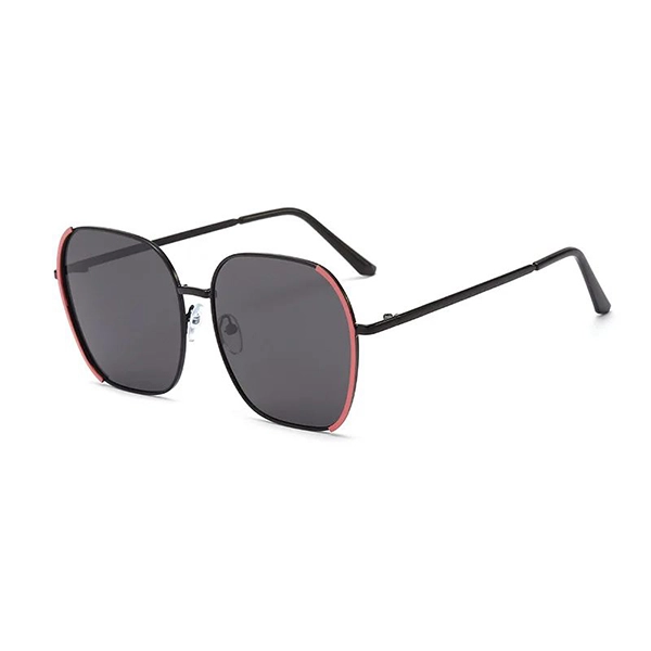 Fashionable Square Frame Sunglasses Metal Frame UV Sun Protection Unisex Glasses