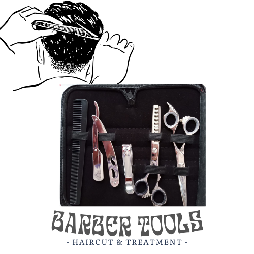Spanish Style Barber Kit In 5 Pcs