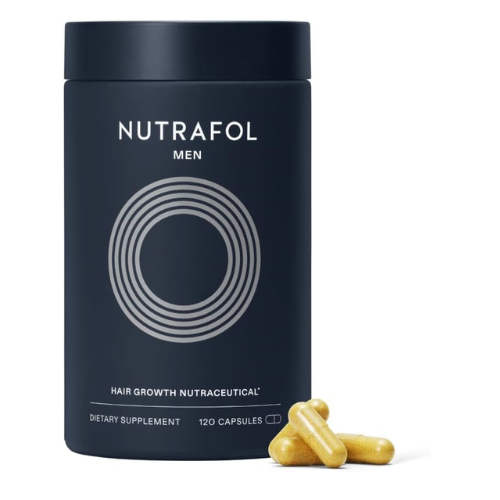 Nutrafol Men's Hair Growth Supplements, Clinically Tested for Visibly Thicker Ha