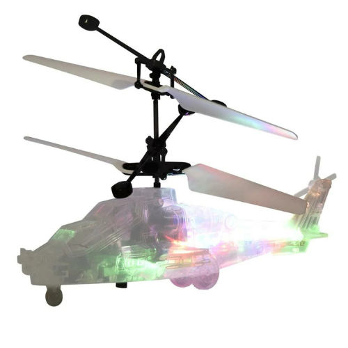 Gesture Sensing Smart Levitation Led Light Altitude Hold Transparent RC Helicopt