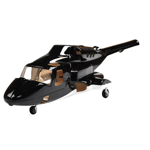 Airwolf RC Helicopter Fuselage for 450 Class RC Helicopter - Black