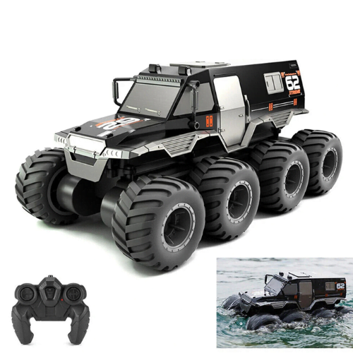 JJRC Q137 8WD 2.4G RC Car Amphibious Remote Control Climbing Off Road Truck - Ye