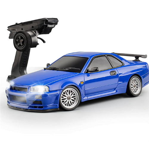 LDRC 1899/A99 RTR 1/18 2.4G RWD RC Car Drift GTR R34 Optional Gyro LED Light On-