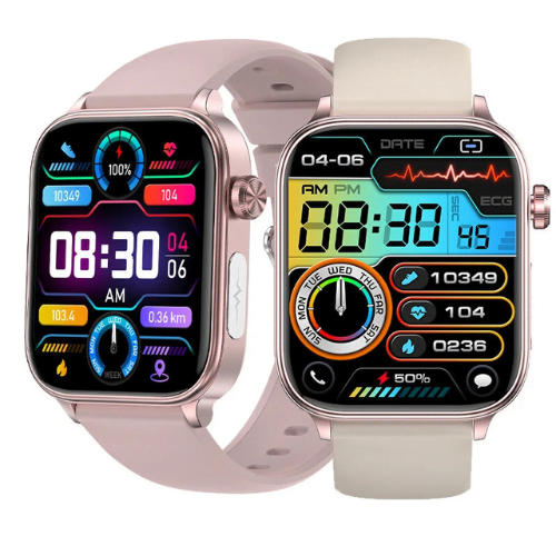 ET570 Smart Watch - 1.96" HD Screen, Bluetooth Call, ECG, Health Monitoring, IP6