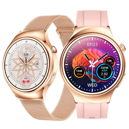 ET390 Smart Watch - 1.27" HD Screen, Women's Health Customization, ECG, AI Medic