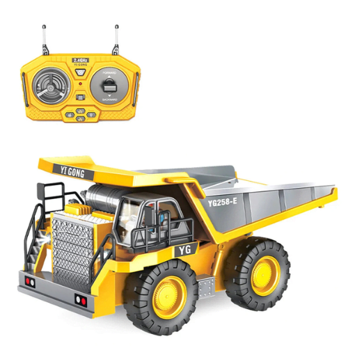 YIGONG 258-21 1/20 2.4G 9CH RC Car Dump Truck LED Light Music Construction Engin