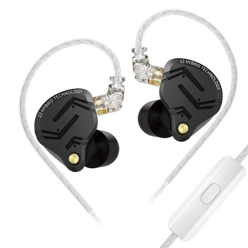 KZ-ZS12 PRO X Earbuds - 5BA+1DD, 12 Drivers, HiFi Bass, In-Ear Monitor, 3.5mm Wi