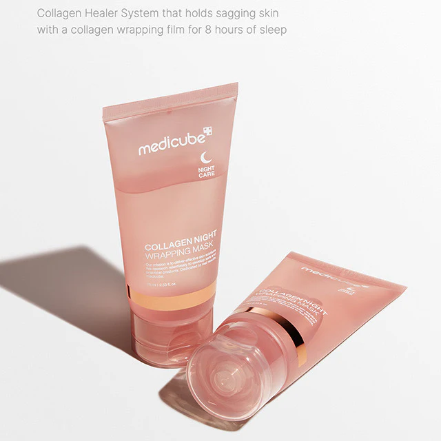 Medicube Collagen Overnight Wrapping Peel Off Facial Mask Pack - Elasticity & Hy