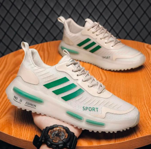 Air Cushion Sports Shoes Men Lace-up Sports Sneakers Outdoor Breathable Casual S