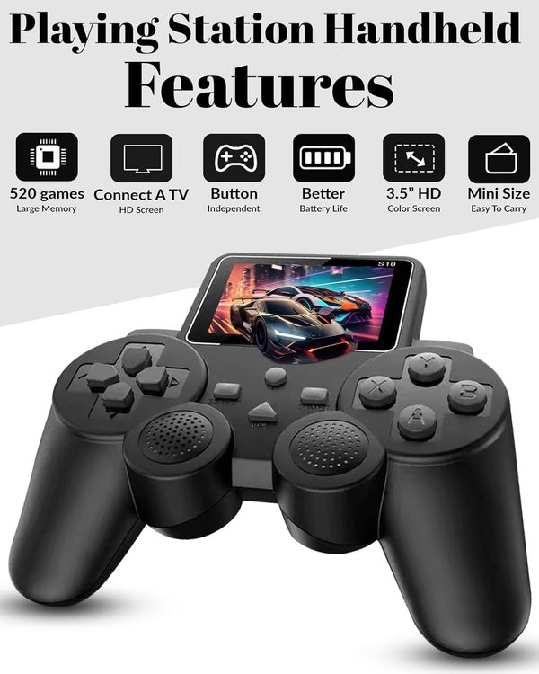 PlayingStation 520 in 1 Retro Games Handheld  Controller Console with Loads of