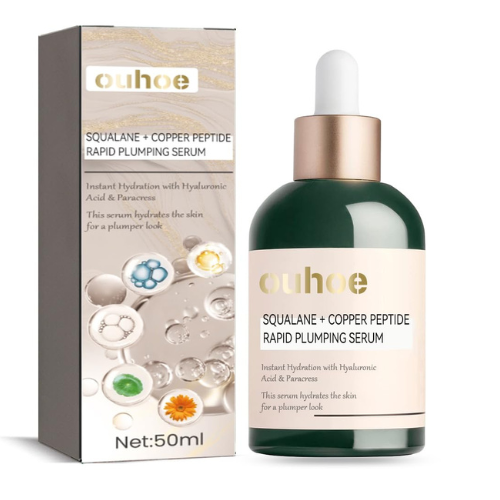 MEWELL Squalane Copper Peptide Rapid Plumping Serum, Powerfully Hydrating Face S