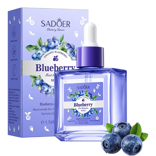 Hyaluronic Acid Face Serum, Blueberry Moisturizing Facial Serum, Anti-Aging & Hy