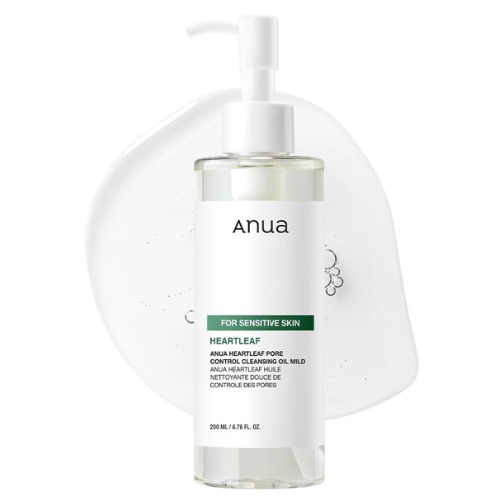 ANUA Heartleaf Pore Cleansing Oil MILD, Sensitive Skin Face Wash, Oil Cleanser f