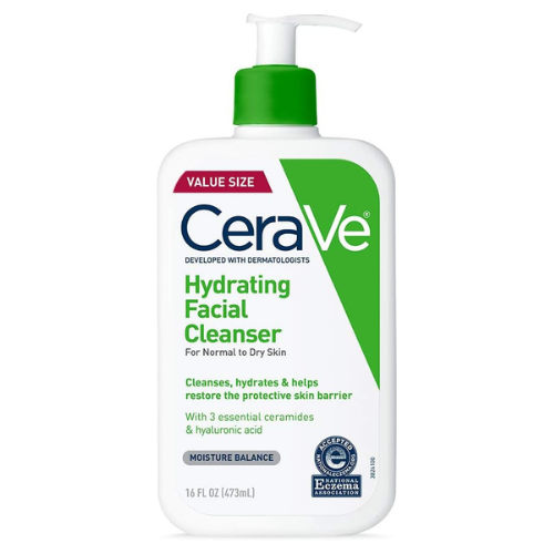 CeraVe Hydrating Facial Cleanser | Moisturizing Non-Foaming Face Wash with Hyalu