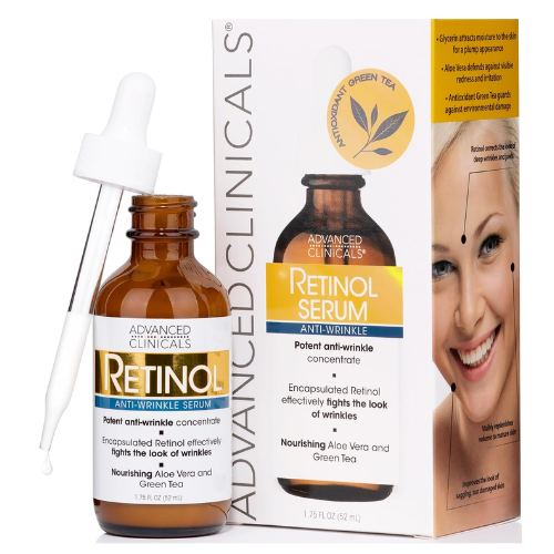 Advanced Clinicals Professional Strength Retinol Serum Anti Aging Wrinkle Reduci