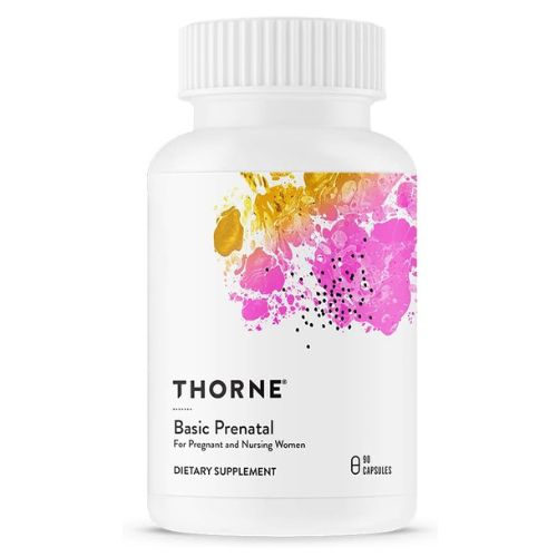 THORNE Basic Prenatal – Daily Multivitamin with Folate, Choline & 18 Essential N