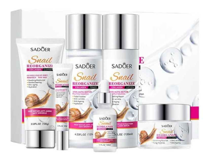 SADOER Snail Facial Care Kit - 6 Piece
