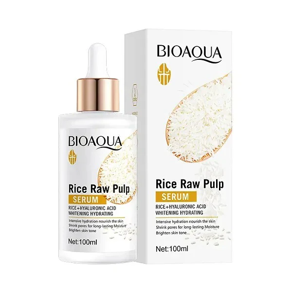 Orignal BIOAOUA Hyaluronic Acid Rice Raw Pulp Essence Face Serum 100ml