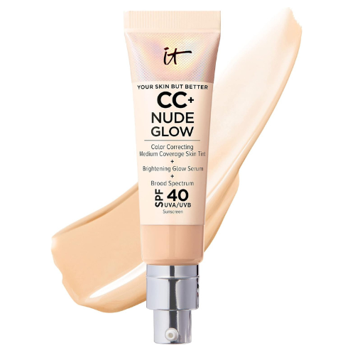 IT Cosmetics CC+ Nude Glow (Light Medium) - Lightweight Foundation & Brightening