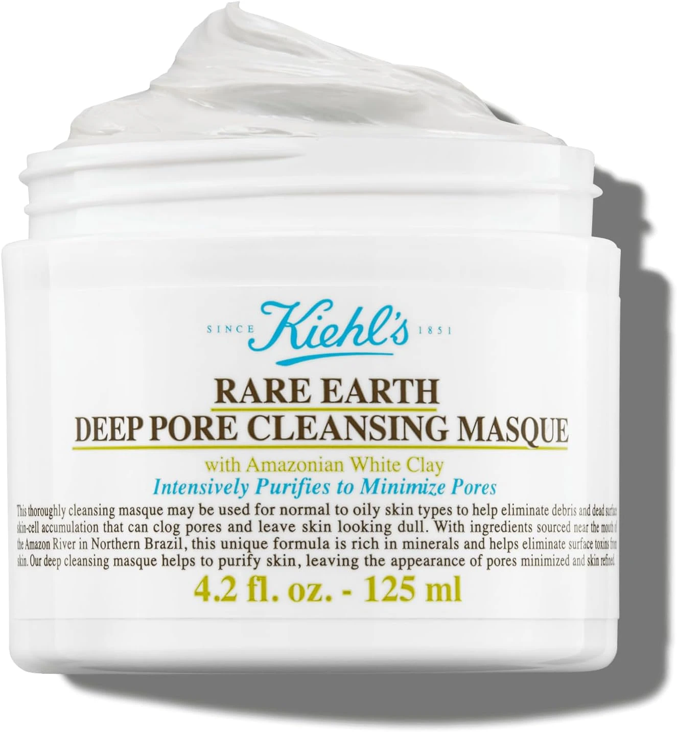 Kiehl's Rare Earth Deep Pore Cleansing Mask, Pore-Minimizing Face Mask
