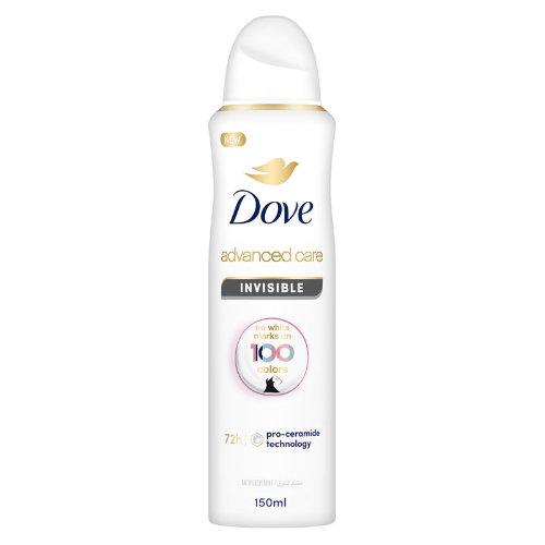 Dove Advanced Care, Antiperspirant Deodorant Spray, Invisible, No White Marks on
