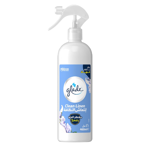 Glade Multispray Clean linen Air Freshener, Eliminates Unwanted Odour On both Ai