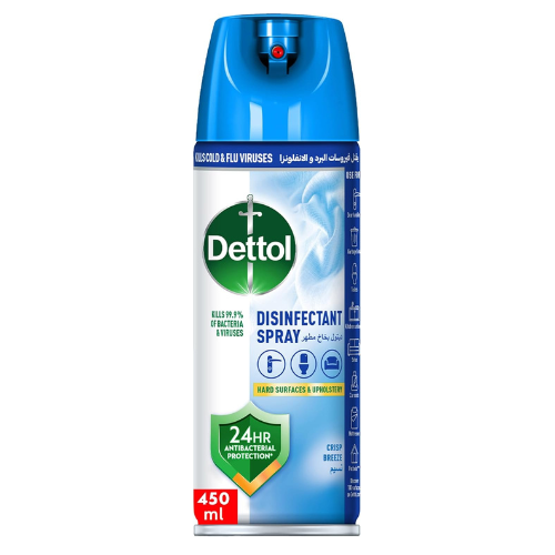 Dettol All in One Disinfectant Spray, Crisp Breeze Scent, 450ml