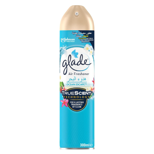 Glade Aerosol Ocean Escape Air Freshener, Refresh Every Room In Your Home, 300ml